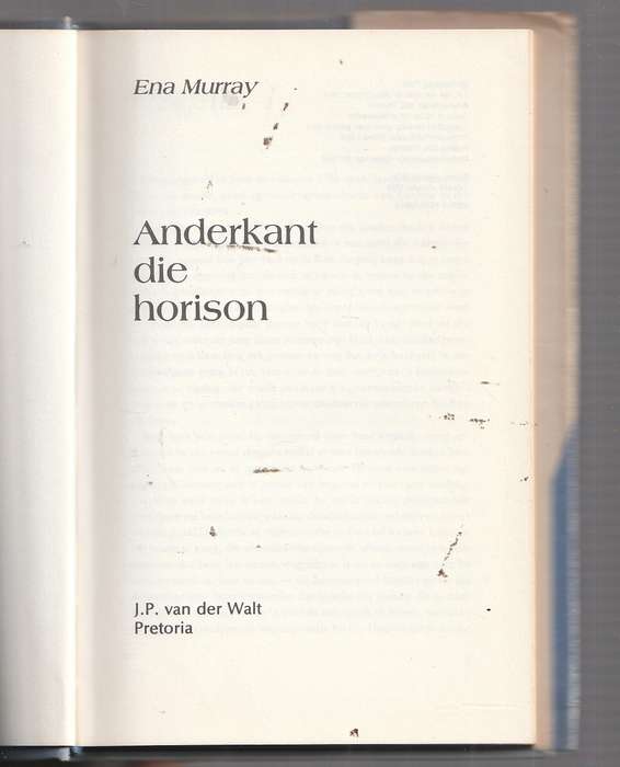 Anderkant die horison - Ena Murray