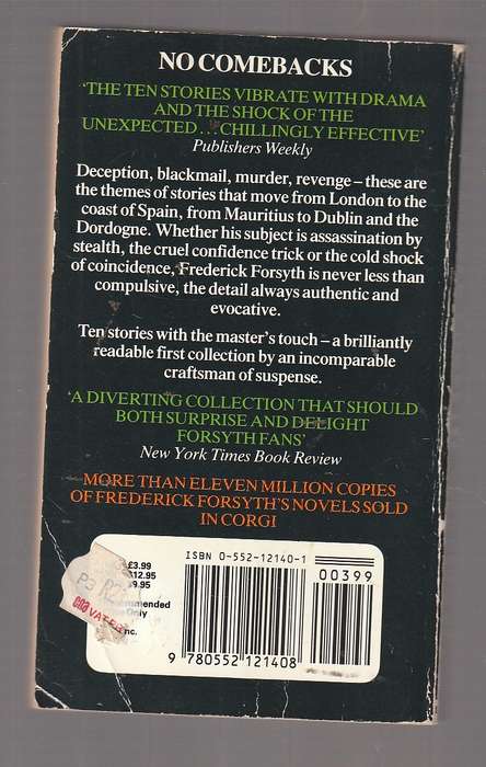 No Comebacks - Frederick Forsyth - Short stories with a twist in the tail