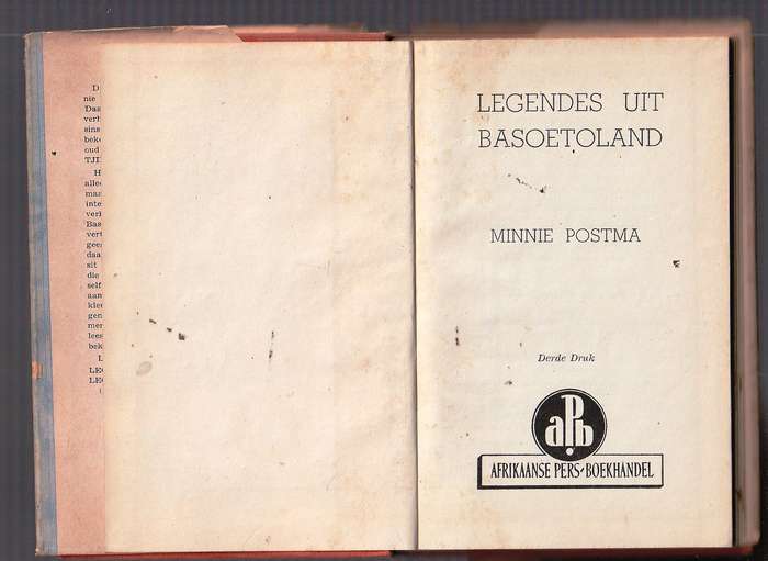 Legendes uit Basoetoeland - Minnie Postma