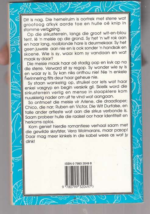Arena vir die Liefde - Vera Wolmerans - Roman met die sirkus lewe as agtergrond