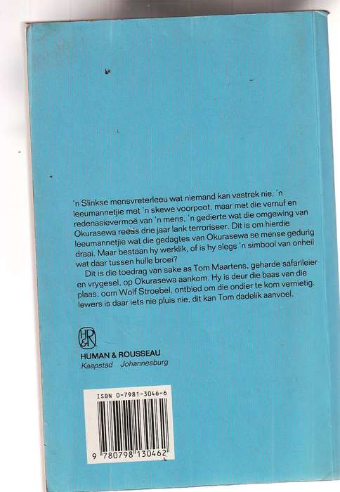 Die Leeu van Okurasewa - Doc Immelman - Suidwes Avontuur