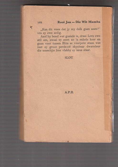 Rooi Jan nr 23 APB 1950 - Die Wit Mamba