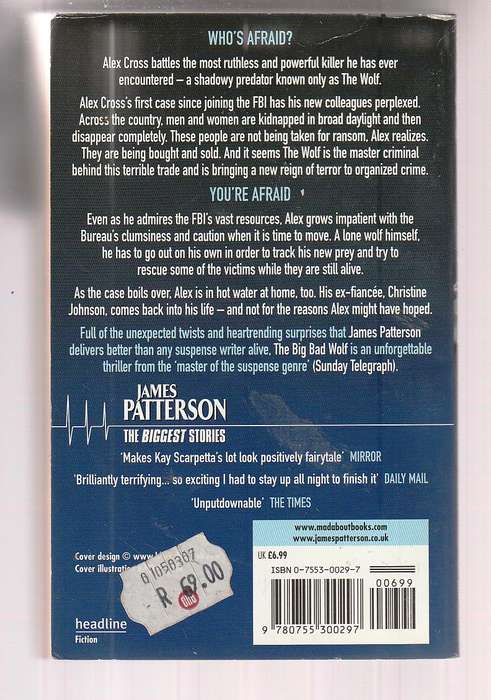 Big bad wolf - James Patterson - Allex Cross battles a ruthless killer called the Wolf