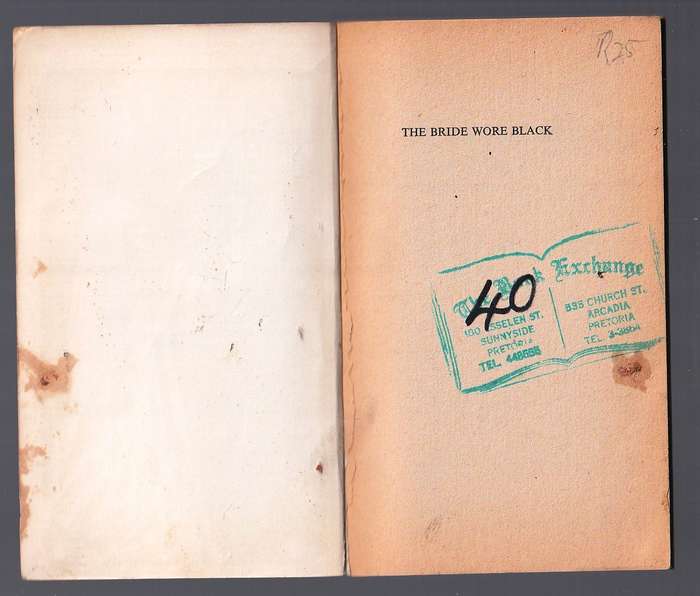 The Bride wore Black - William Irish - For Julie the five men were the price for her husbands death