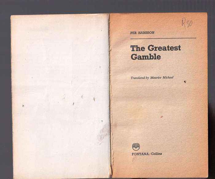 The Greatest Gamble - Per Hanson - Tomstad is a double agent - the greatest gamble of them all