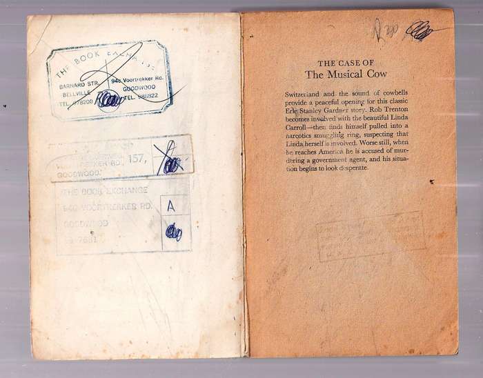 The case of the Musical Cow - Erle Stanley Gardner - He repairs a punchue and discovers $40000