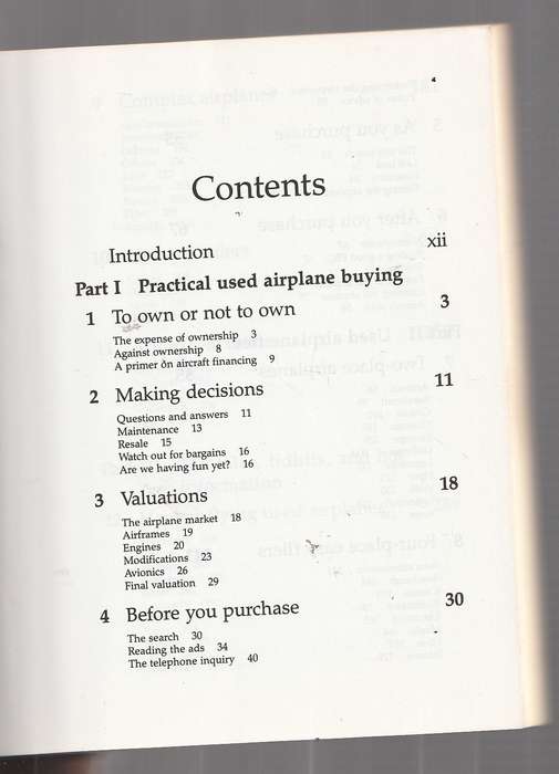 Used Airplanes - A buyers Guide by Bill Clarke