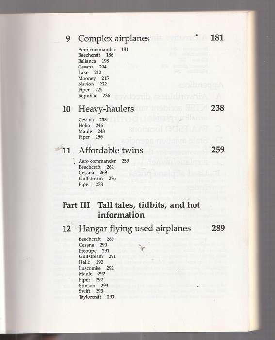 Used Airplanes - A buyers Guide by Bill Clarke