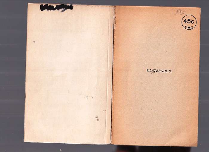Klatergoud - Sanet te Groen - Liefde is magtiger as die swaard