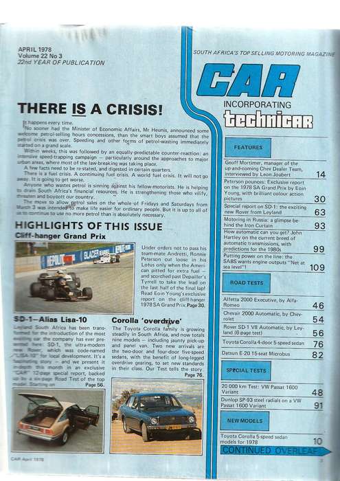 Lot of 5 Car magazines 1977-79