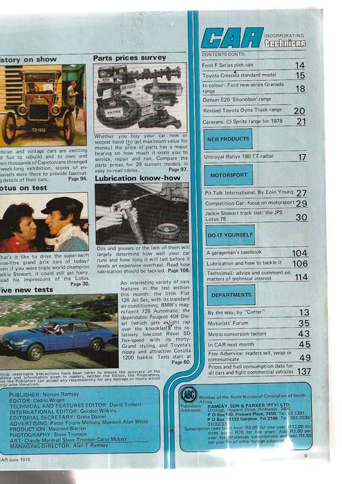 Lot of 5 Car magazines 1977-79