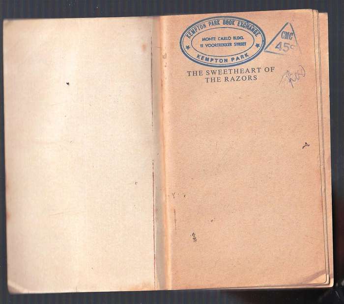 Sweetheart of Razors - Peter Cheyney - a crime mystery