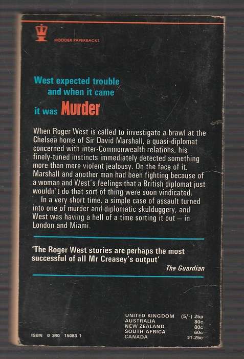 Murder London-Miami - John Creasey - A Roger West murder mystery