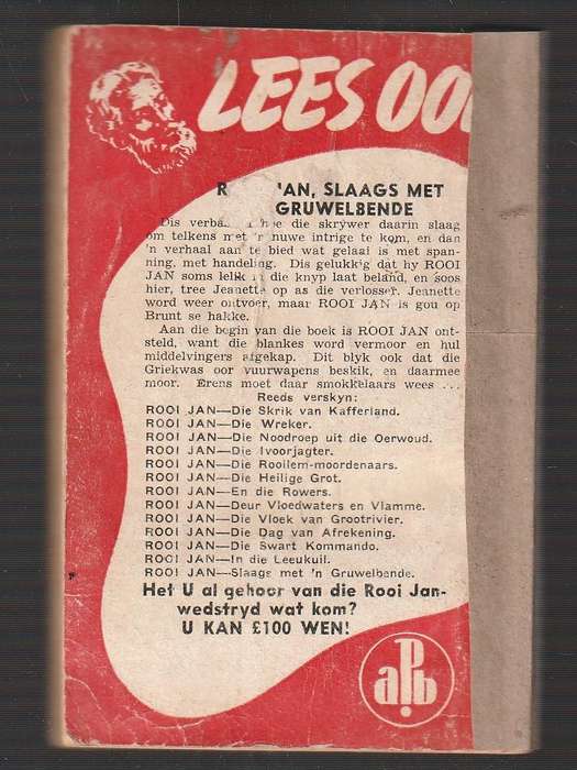 Rooi Jan nr 13 - Slaags met n Gruwelbende - Casper H Marais