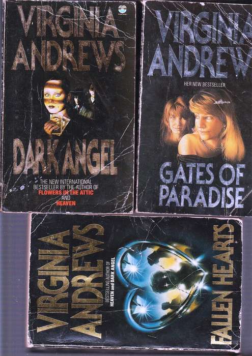 Lot of 3 Virginia Andrews Thrillers - Fallen Hearts / Gates of paradise / Dark angel