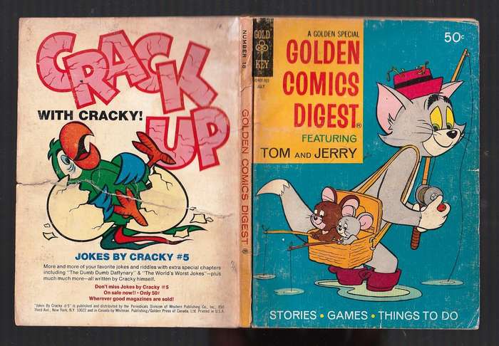 Tom & Jerry - Gold Key - Golden Comics Digest 1971 - Bronze Age A5 Size