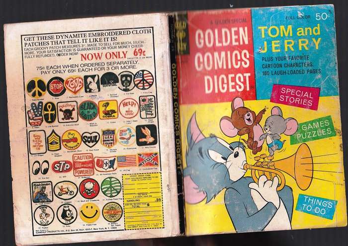 Tom & Jerry - Gold Key - Golden Comics Digest 1972 - Bronze Age A5 Size