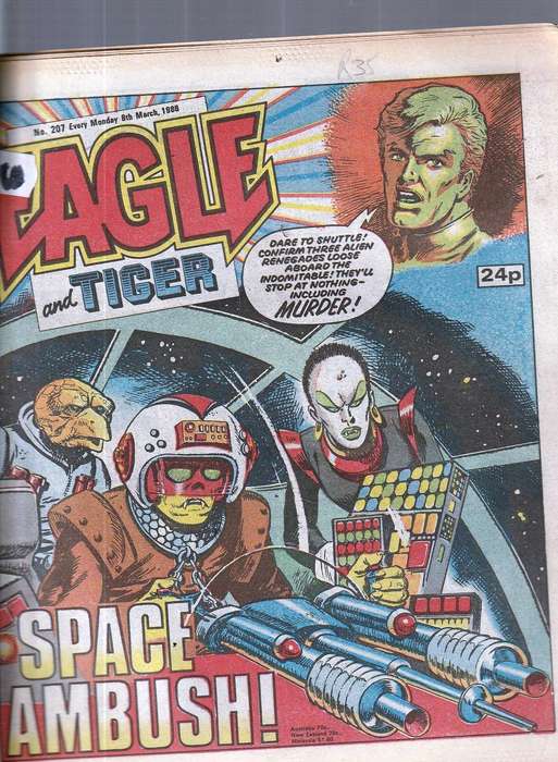 Eagle & Tiger Bronze age comic no 207 - 8 March 1986