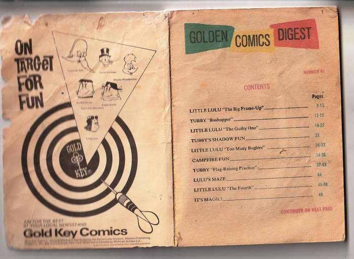Gold key - Golden Comics Digest no 46 - Little Lulu & Tubby 1975 - Bronze Age