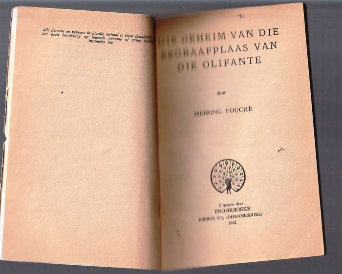 Die Geheim van die Begraafplaas van die olifante - Mering Fouche - Swart luiperd reeks