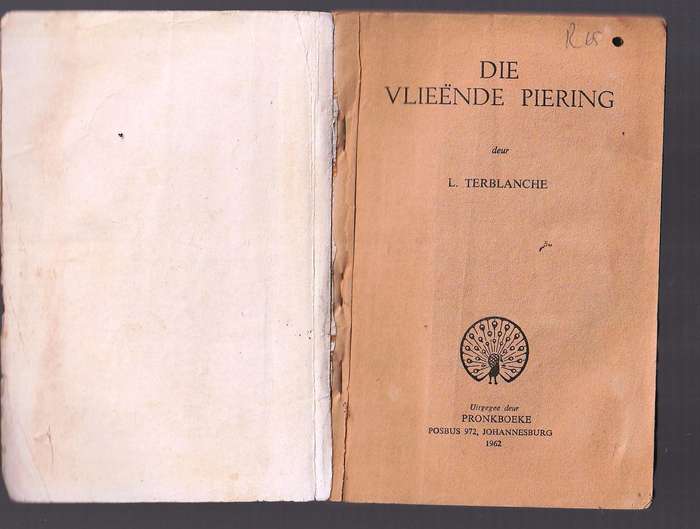 Die Vlieende Piering - L Terlanche - pronkboek - Wetenskapfiksie