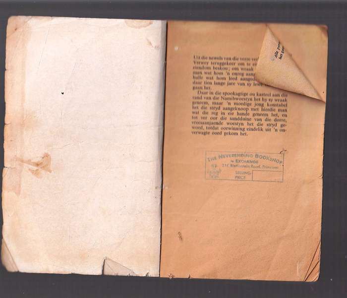 Wraak uit die Verlede - Meiring Fouche - SA Polisie reeks Pronk Boek