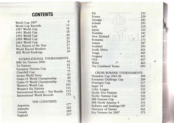 IRB World Rugby Yearbook - 2007
