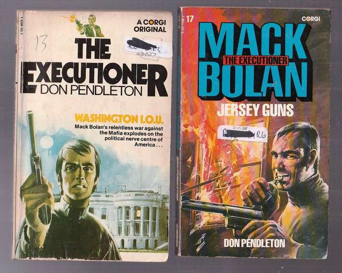 Lot of 10 Mack Bolan (Executioner) Books - see scans