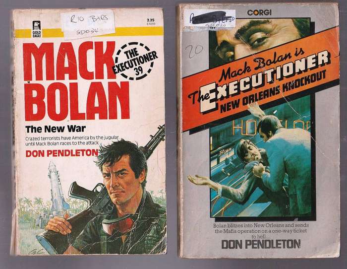 Lot of 10 Mack Bolan (Executioner) Books - see scans