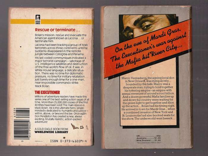 Lot of 10 Mack Bolan (Executioner) Books - see scans