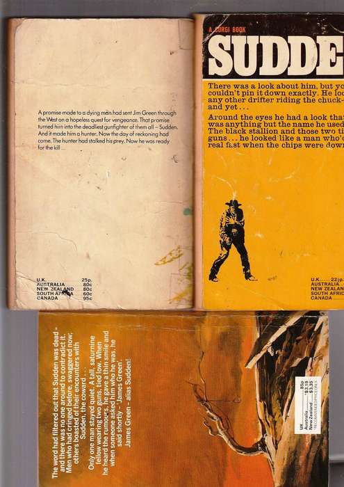 Lot of 15 Westerns - The complete SUDDEN series by Oliver Strange and Fredrick H Christian