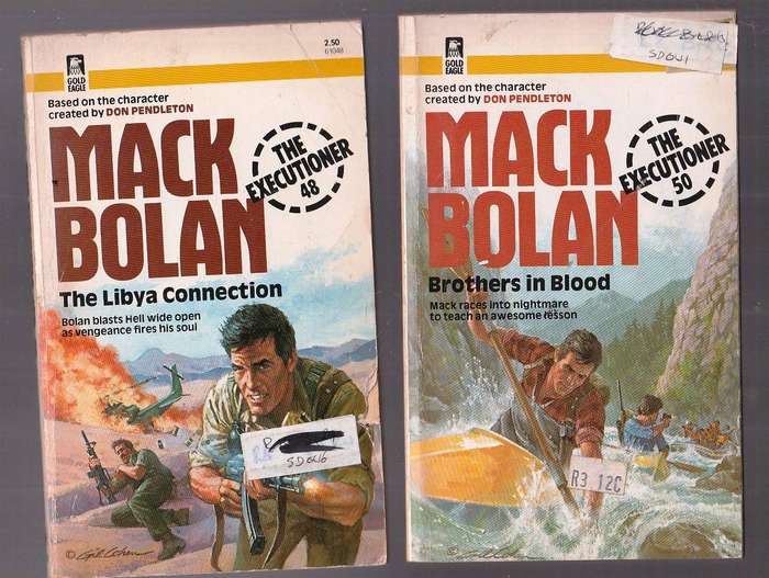 Lot of 10 Mack Bolan (Executioner) Books - see scans