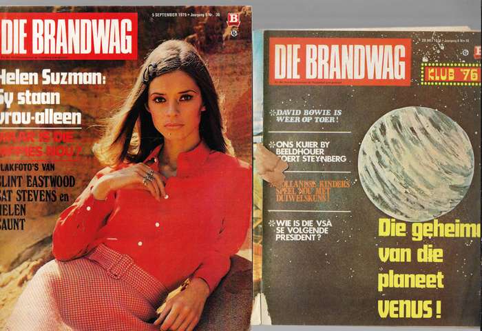 Lot van 6 Brandwag Tydskifte - 3 10 75 / 1 8 75 / 5 9 75 / 28 5 76 / 6 2 76 en 7 1 77