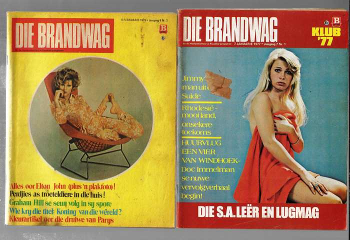 Lot van 6 Brandwag Tydskifte - 3 10 75 / 1 8 75 / 5 9 75 / 28 5 76 / 6 2 76 en 7 1 77