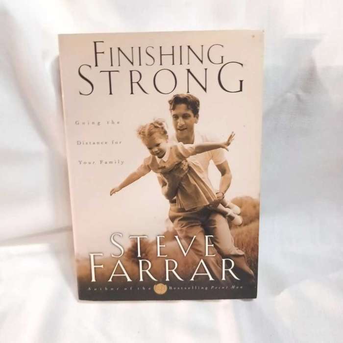 Finishing strong. Steve Farrar. Christian book