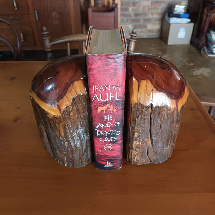 Wooden bookends