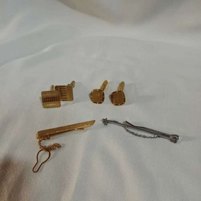 Tie pins and cufflinks