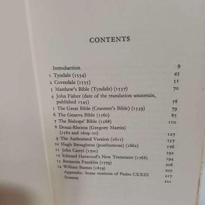 The English Bible from Wycliff to William Barnes. P Levi