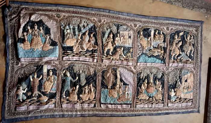 Kalaga Burmese embroidery.  THE WEDDING