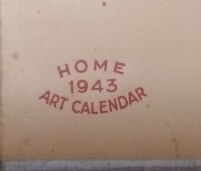 Home Art Calender 1943 (for the Catholic Home)