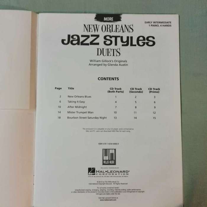 More New Orleans Jazz Styles Duets sheet music