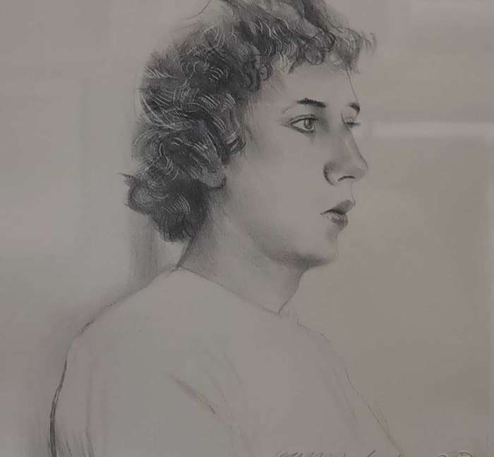 David Hockney signed lithograph "Small Head of Gregory"