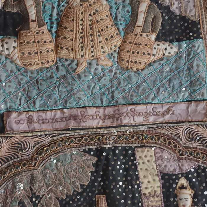 Kalaga Burmese embroidery.  THE WEDDING