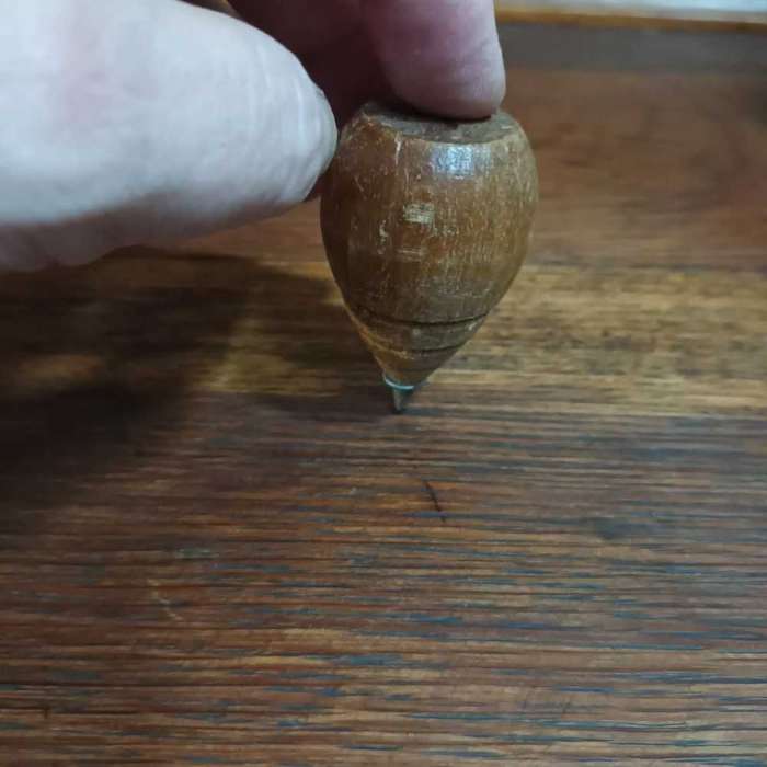 Vintage Wooden spinning Top