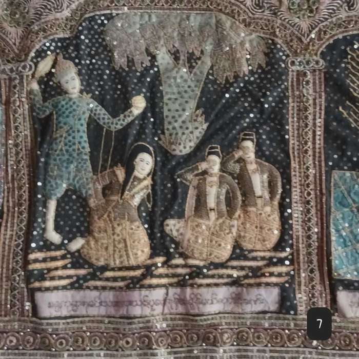 Kalaga Burmese embroidery.  THE WEDDING