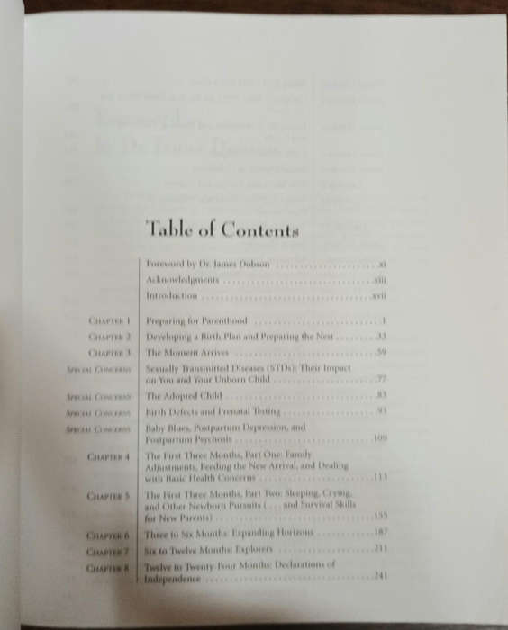 Complete Book of Baby & Child Care Dr. James Dobson. Soft cover