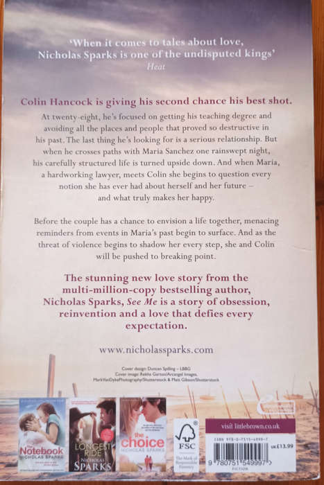 See me. Nicholas Sparks. Soft cover