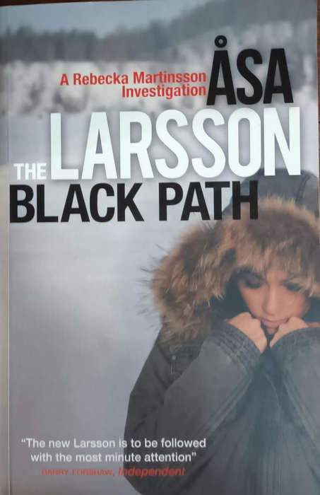 The Black path.  Åsa Larsson. Large size soft cover