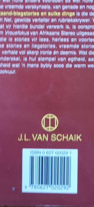 Laataand Bieg Stories en Sulke Dinge deur Jan Nel