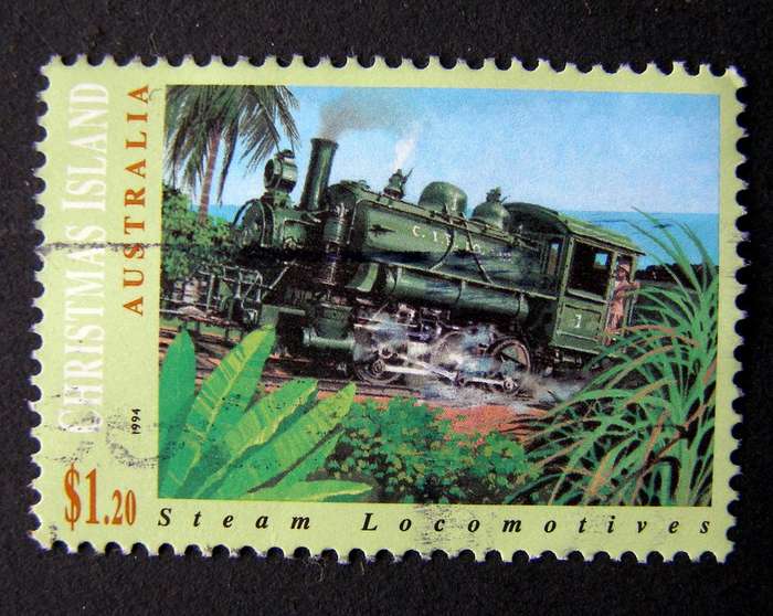 CHRISTMAS ISLAND - Steam Locomotives 1994 //Trains